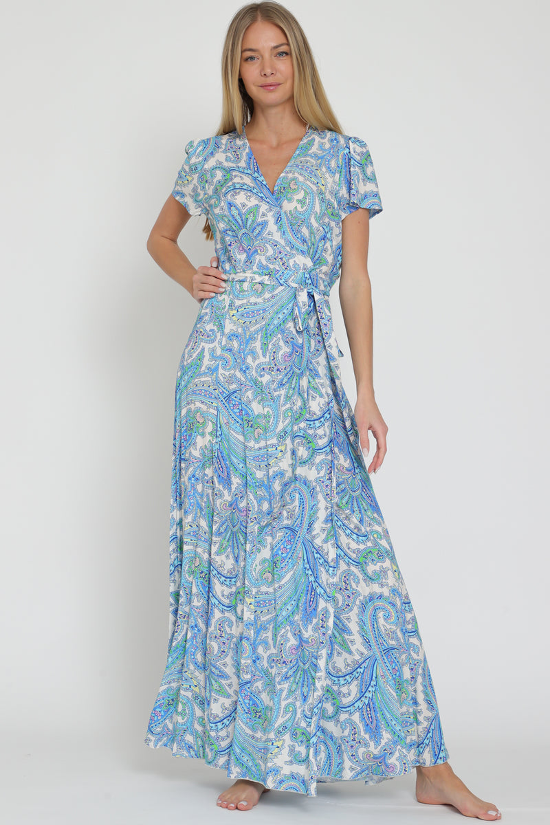 Paisley Wrap Dress