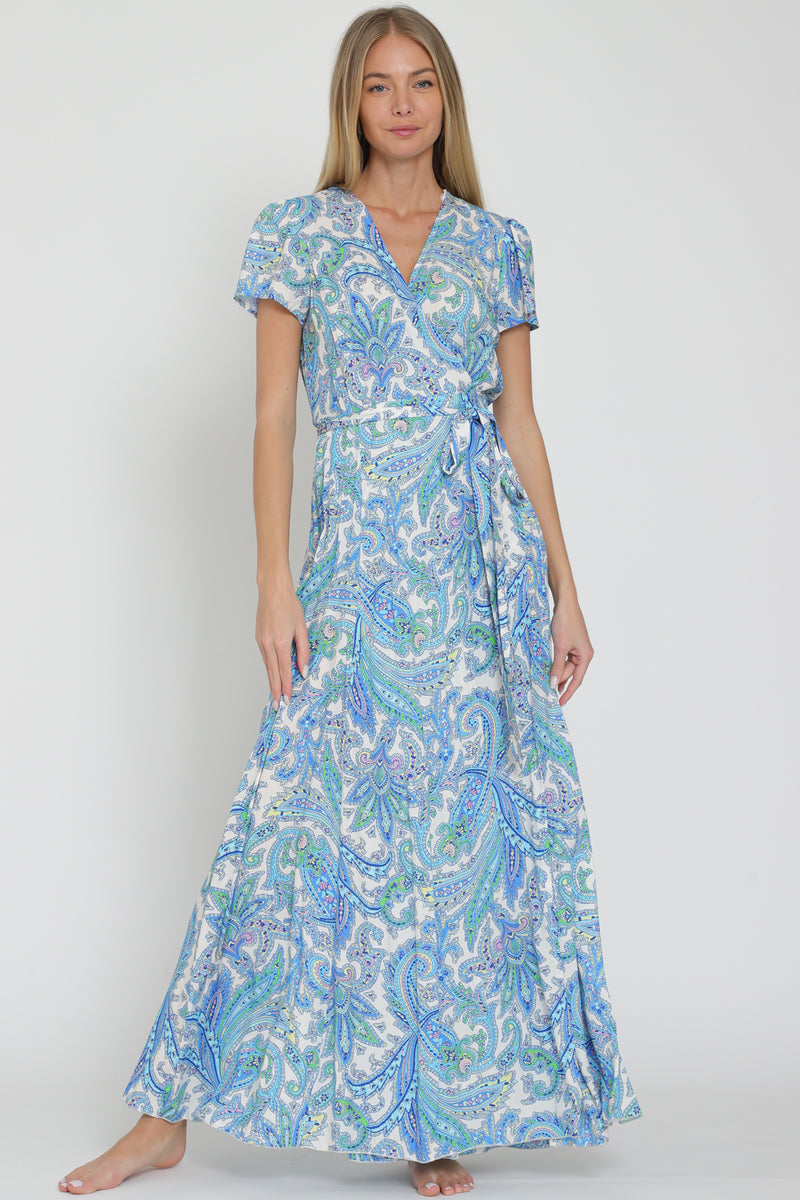 Paisley Wrap Dress