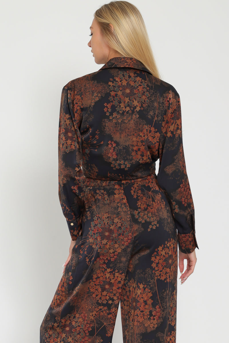 Long Sleeve Tie Front Top