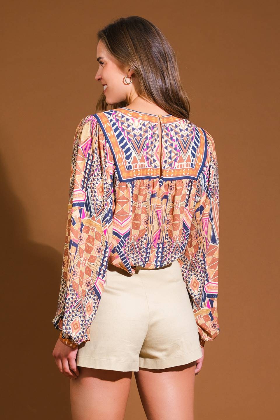 Printed Woven Top