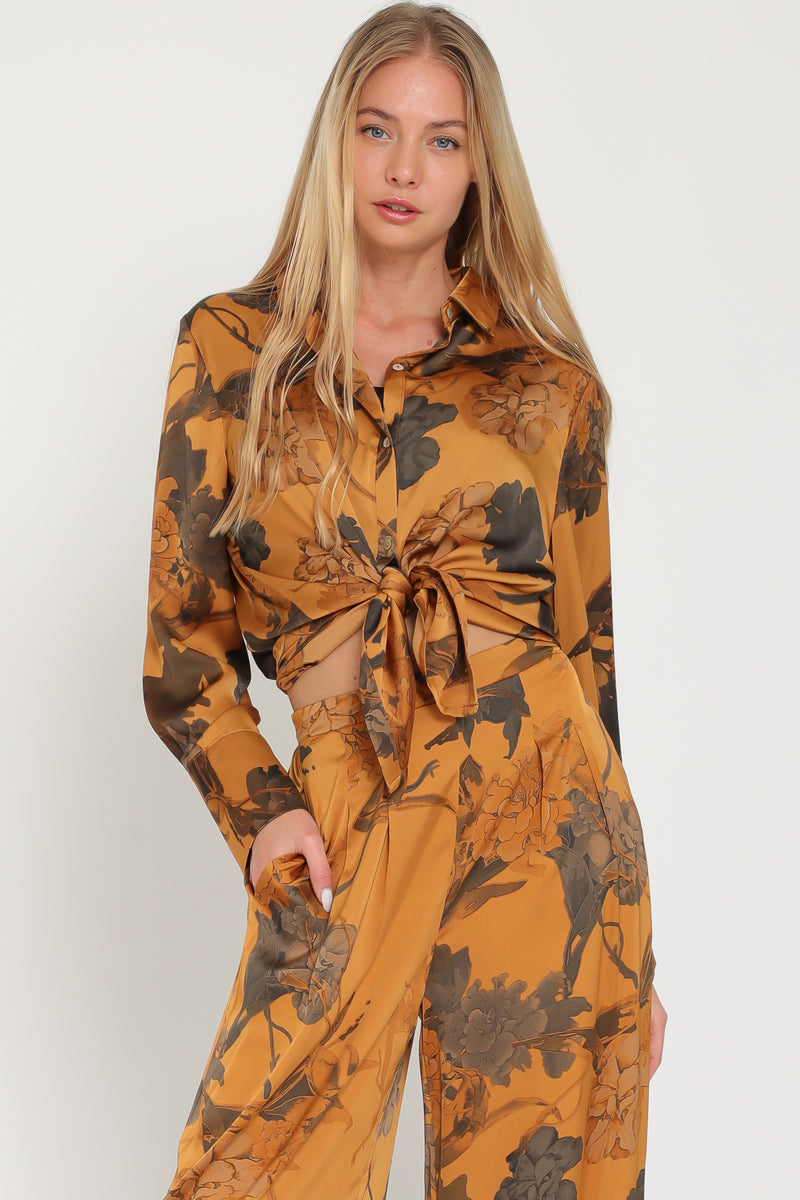 Long Sleeve Button Down Shirt Top