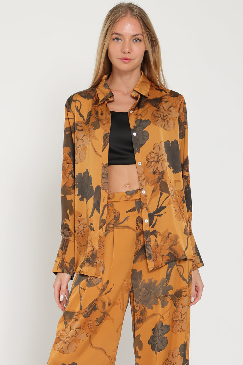 Long Sleeve Button Down Shirt Top
