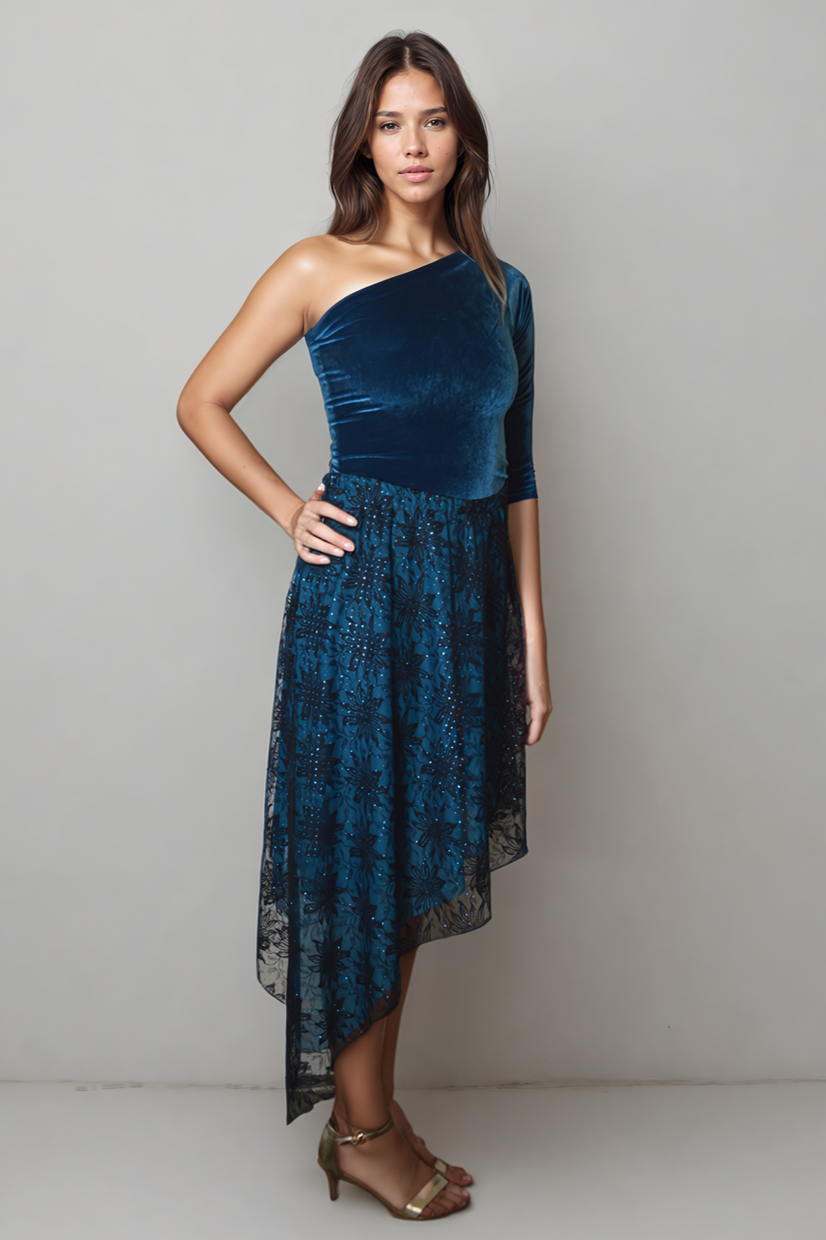 Velvet One Arm Top