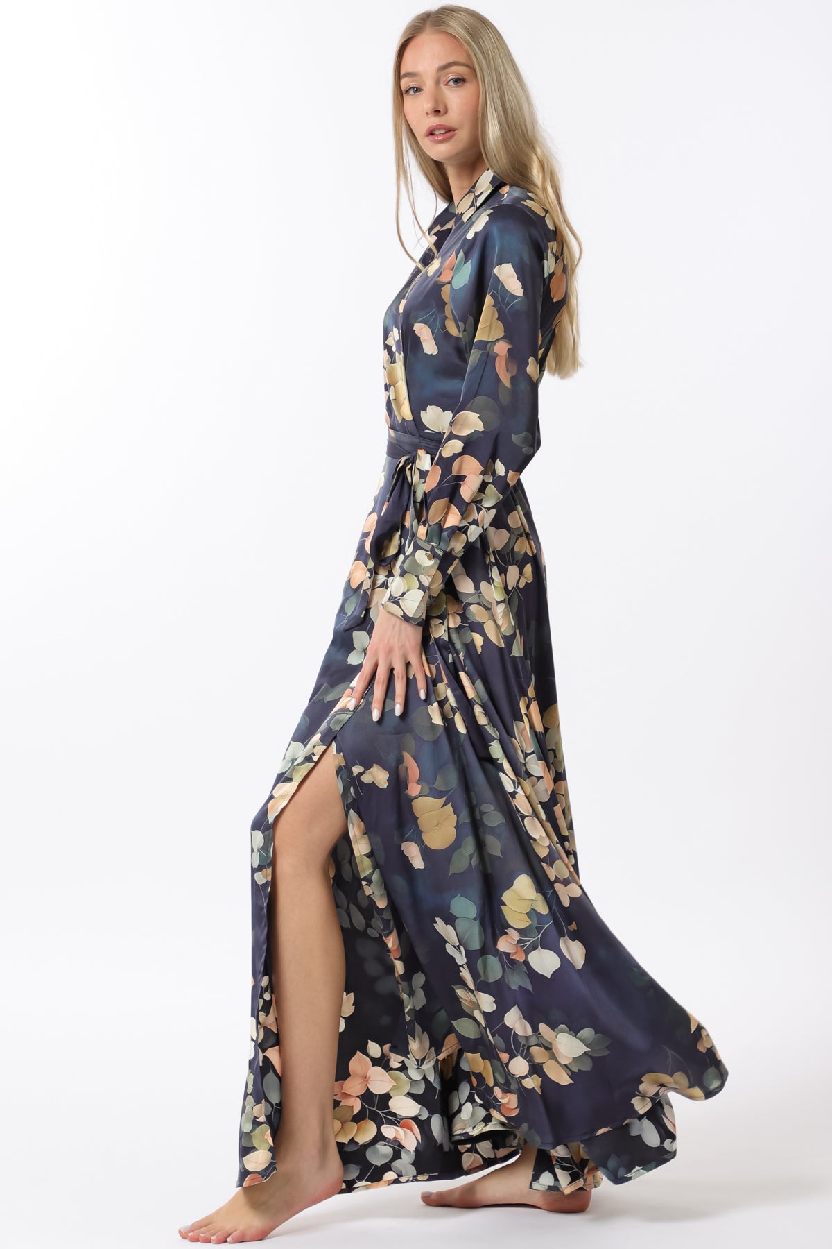 Long Sleeve Wrap Dress