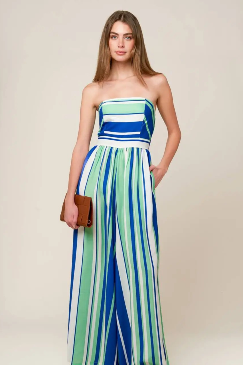 Striped Jumpsuit