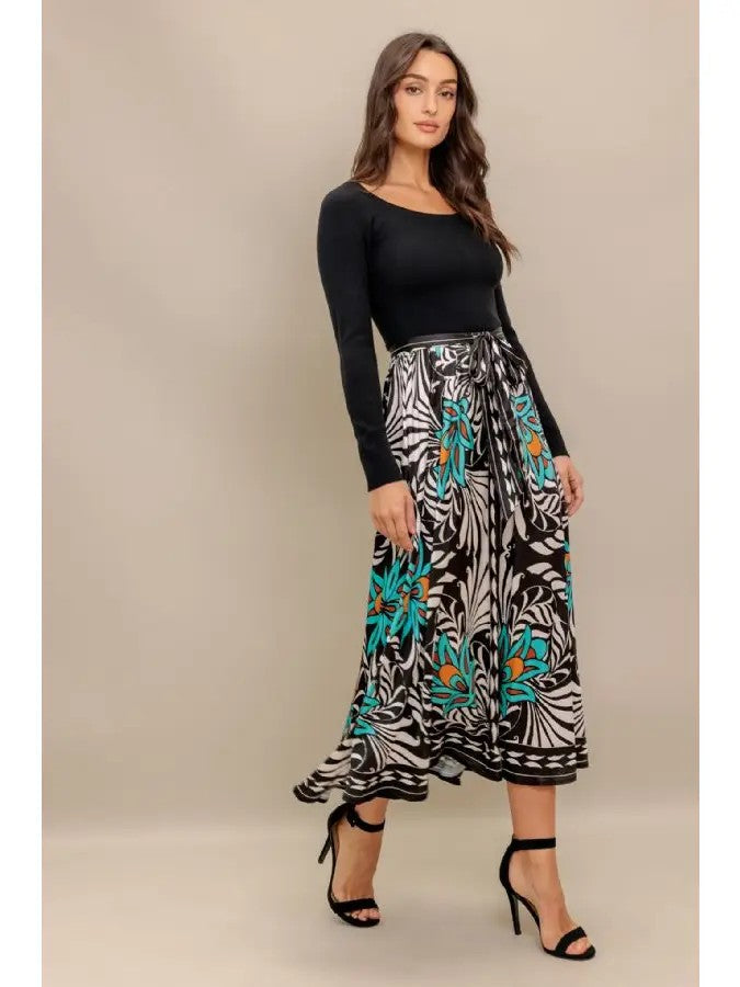 Midi Dress featuring Sweater Top