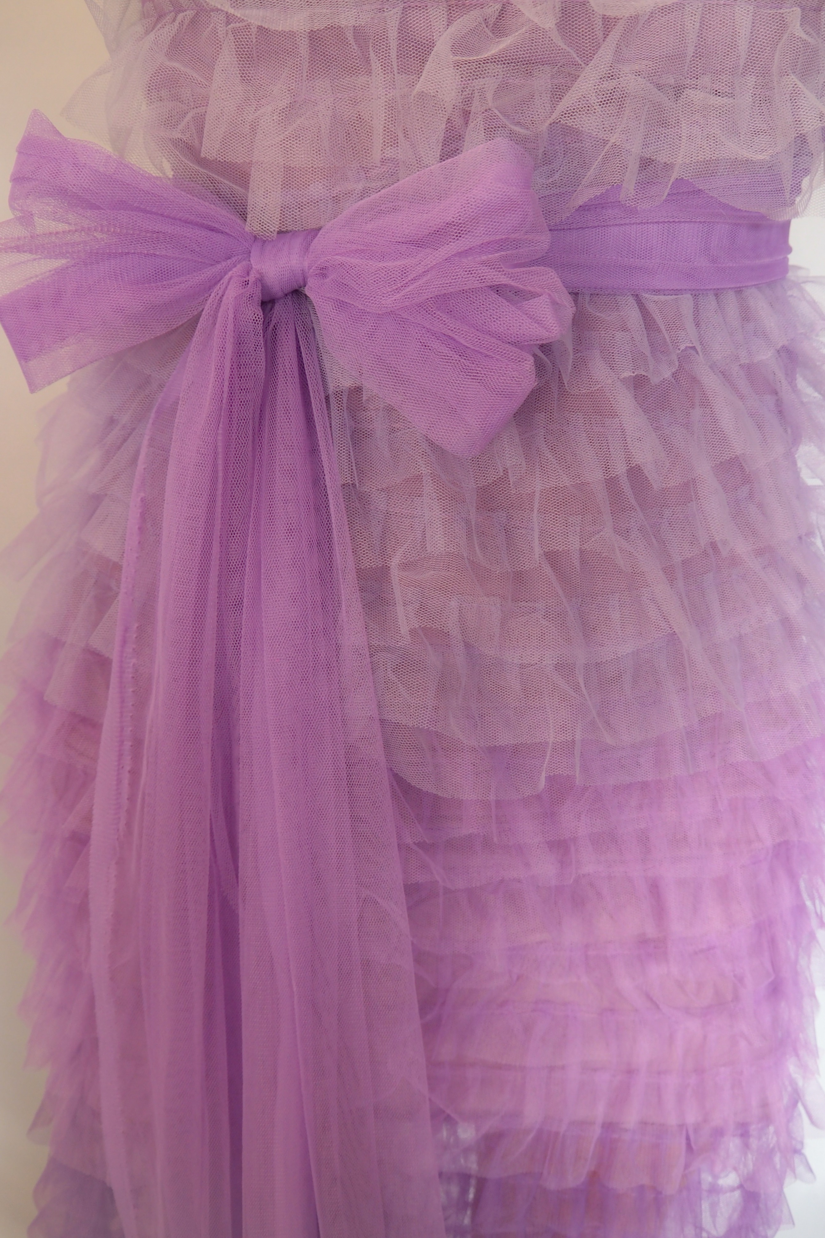 Tiered Hombre Tulle Maxi Dress