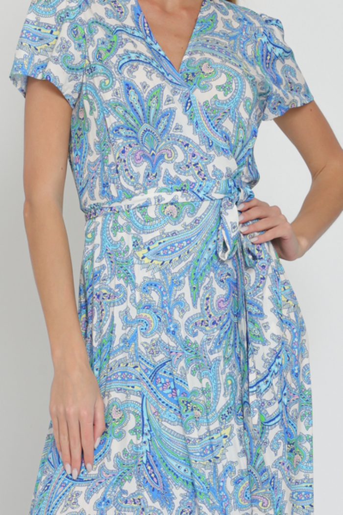 Paisley Wrap Dress