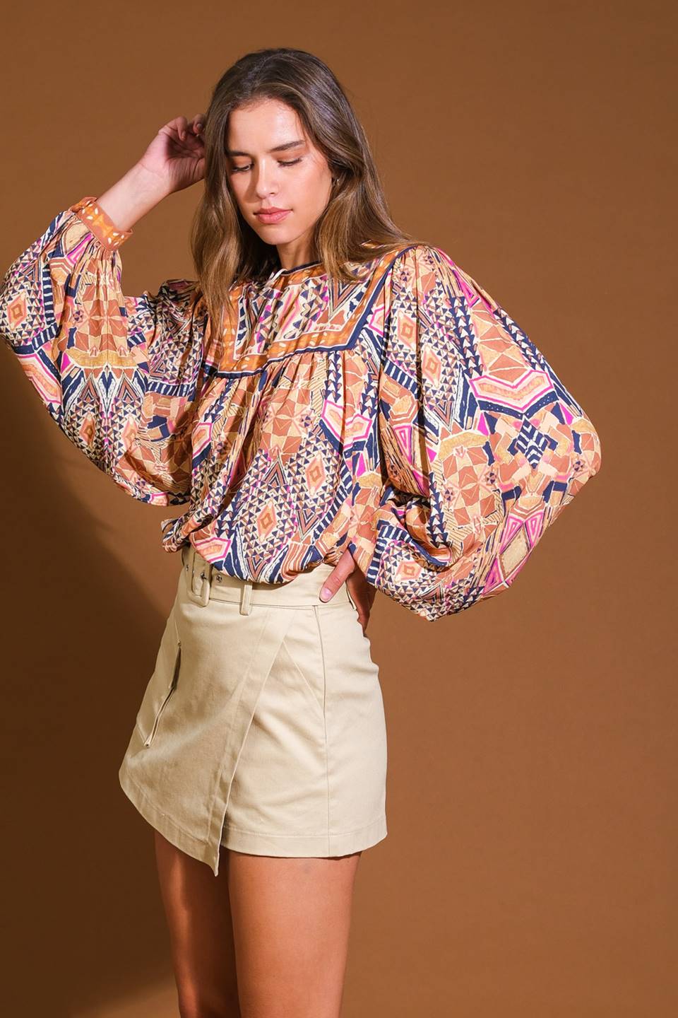 Printed Woven Top