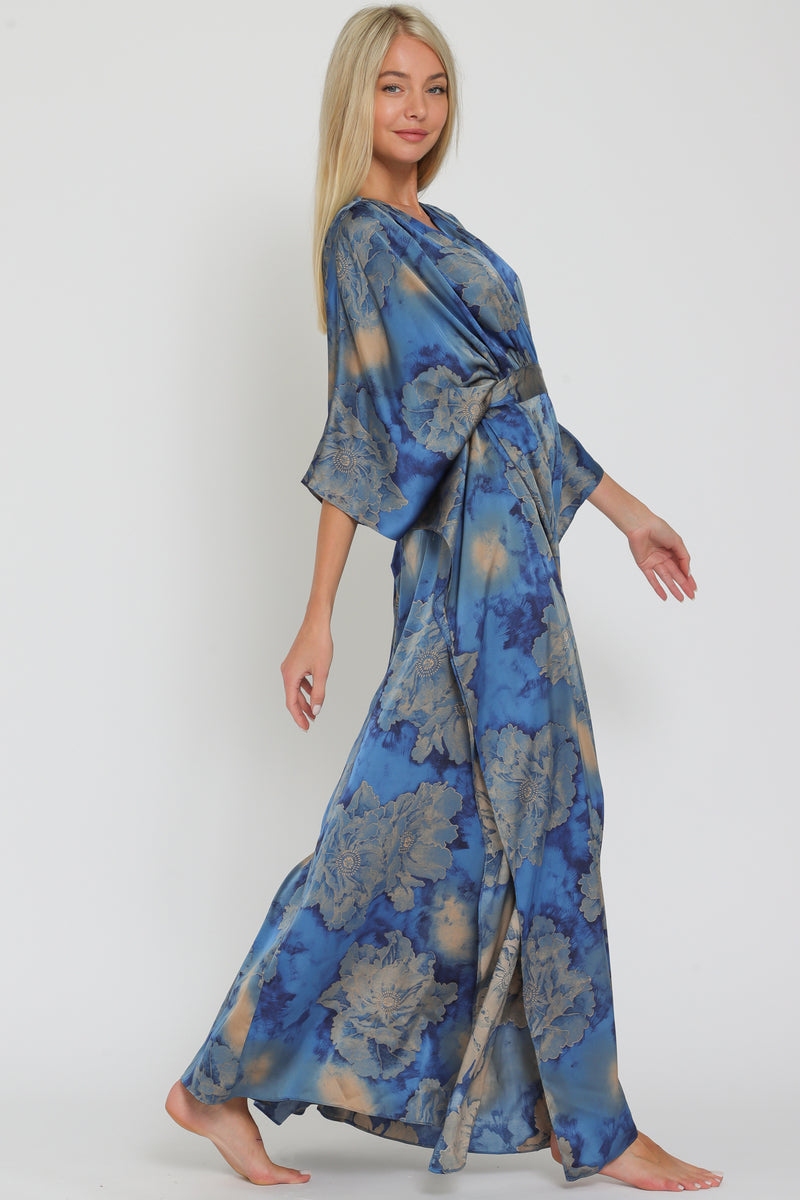 Kimono Tie Back Maxi Dress