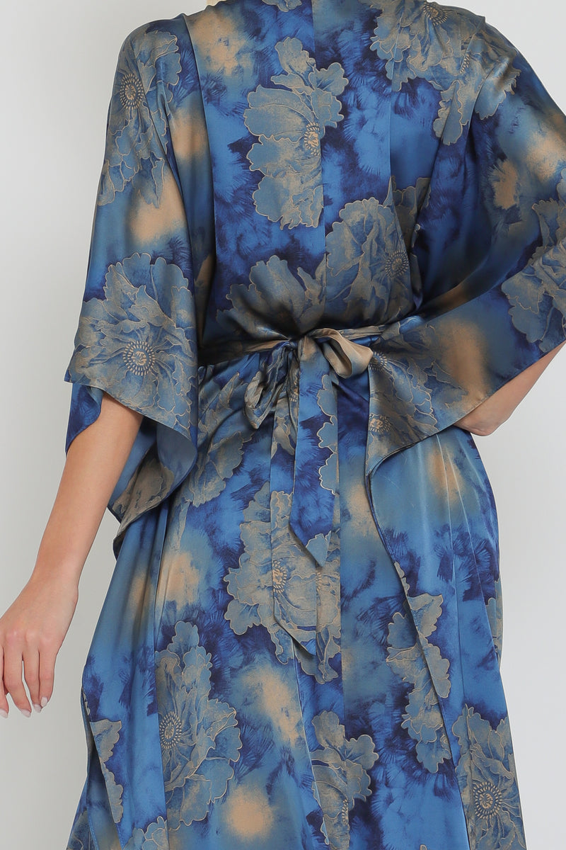 Kimono Tie Back Maxi Dress