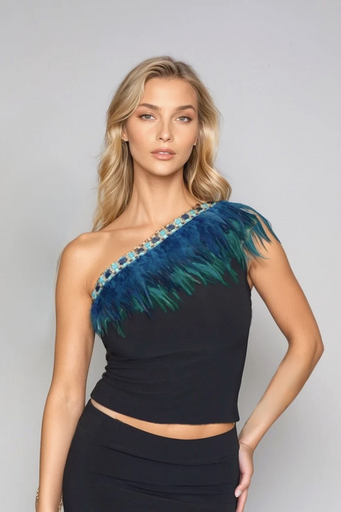 theredthread S feathery bare tops フェザー THEREDTHREAD / ザレッドスレッド】S feathery bare tops