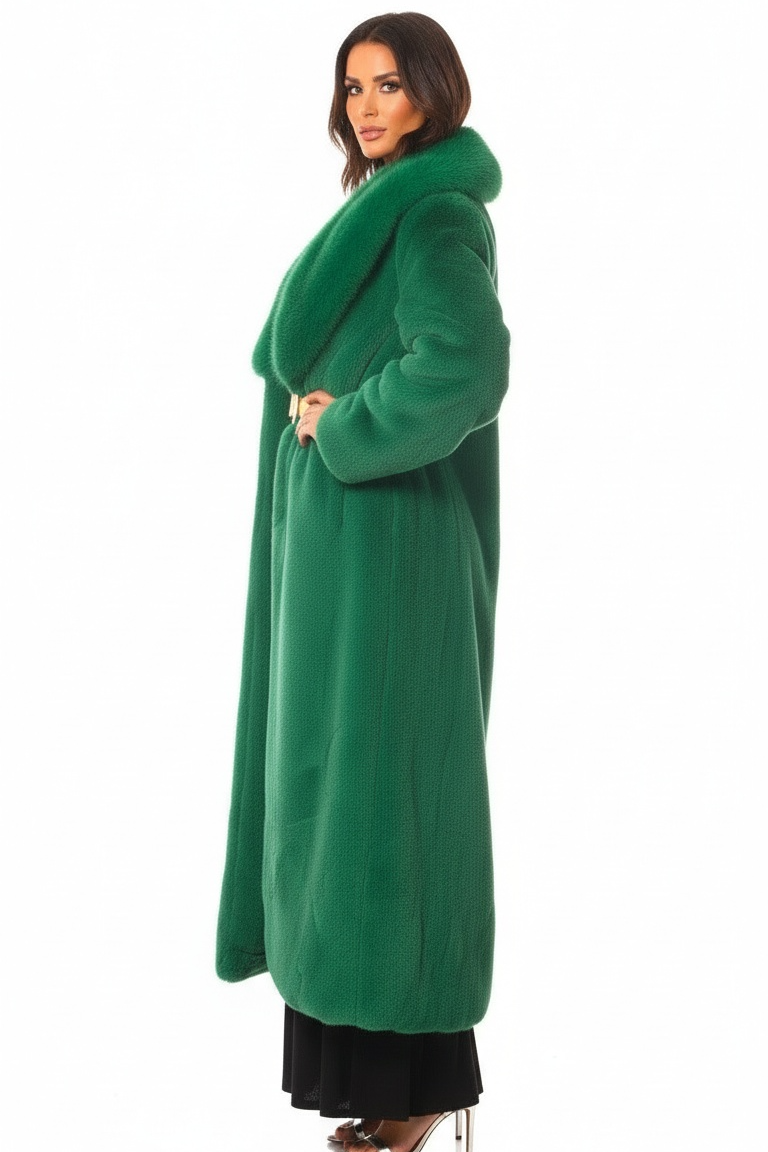 Full Length Faux Fur Jacket